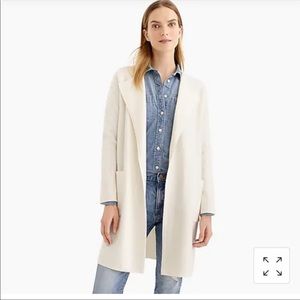 - J. Crew Juliette Collarless Sweater-Blazer j6339